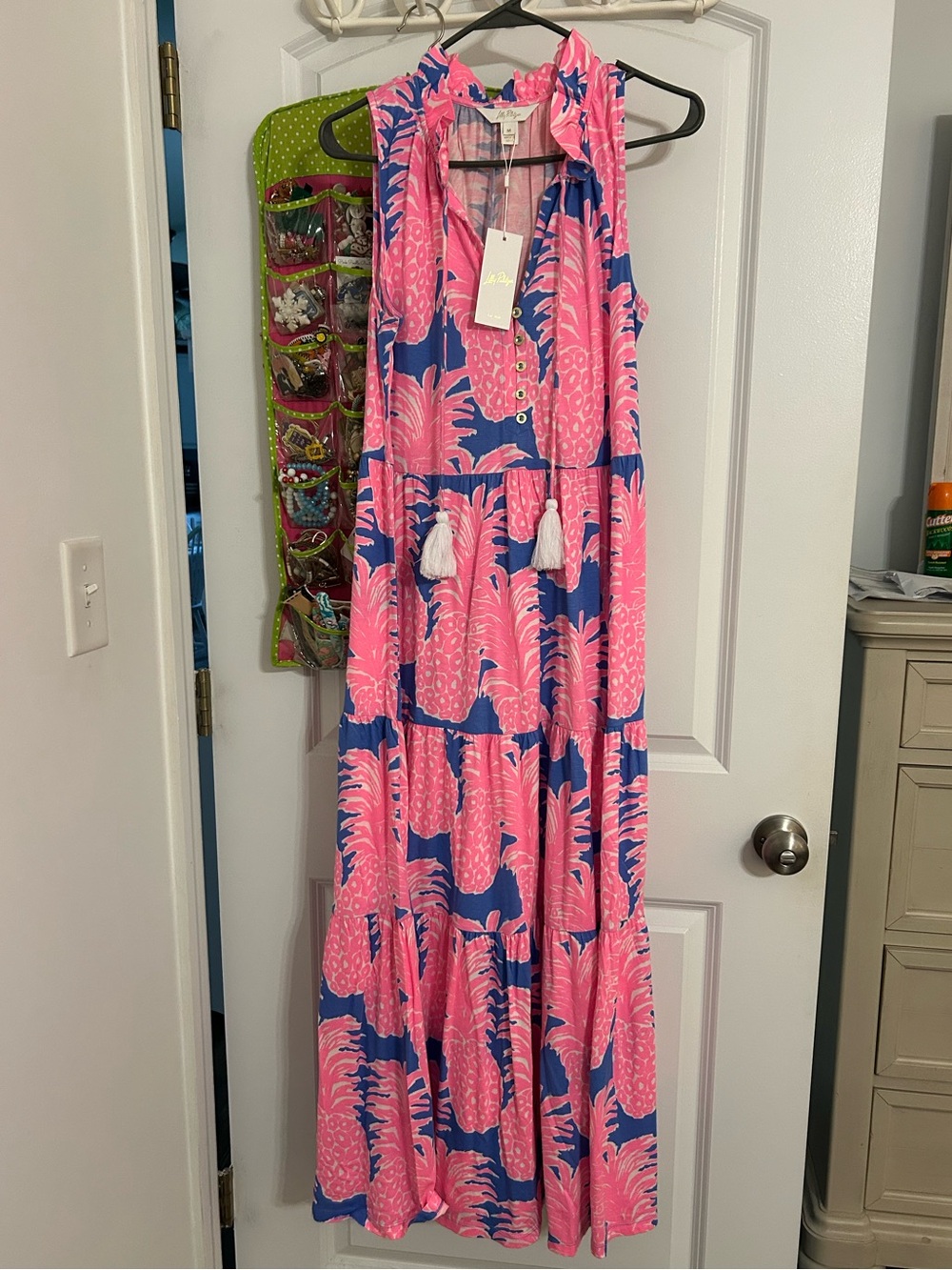 Lilly Pulitzer Malone Maxi Dress in Blue Haven Little Flamenco